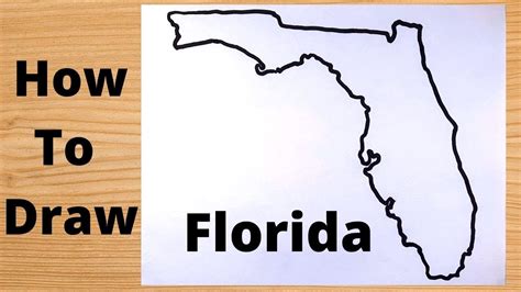 how to draw florida state.